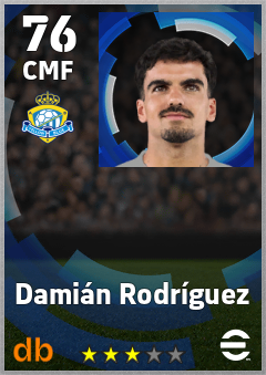 Damián Rodríguez — CMF, OVR 76, MAX 76