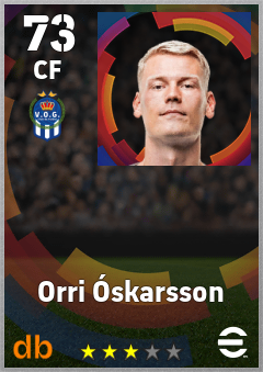 Orri Óskarsson eFootball player card