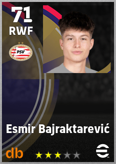 Esmir Bajraktarević eFootball player card