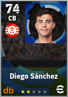 Diego Sánchez — CB, OVR 74, MAX 74