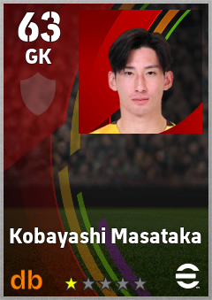 Kobayashi Masataka eFootball player card