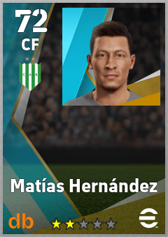 Matías Hernández — CF, OVR 72, MAX 72