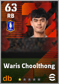 Waris Choolthong eFootball player card