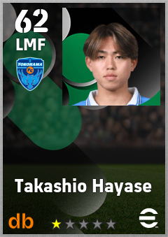 Takashio Hayase — LMF, OVR 62, MAX 62