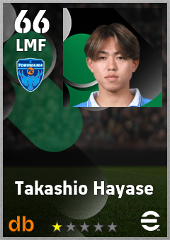 Takashio Hayase — LMF, OVR 66, MAX 66