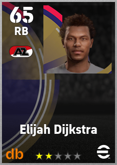 Elijah Dijkstra — RB, OVR 65, MAX 65
