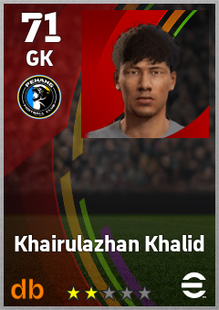 Khairulazhan Khalid — GK, OVR 71, MAX 71