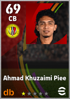 Ahmad Khuzaimi Piee — CB, OVR 69, MAX 69