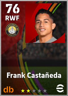 Frank Castañeda — RWF, OVR 76, MAX 76