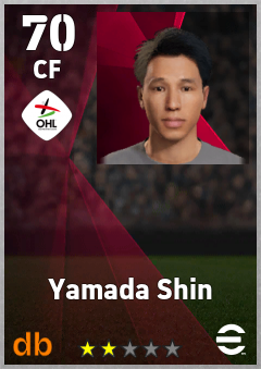 Yamada Shin — CF, OVR 70, MAX 70