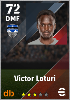 Victor Loturi — DMF, OVR 72, MAX 72