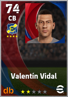 Valentín Vidal eFootball player card