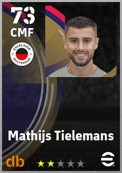 Mathijs Tielemans eFootball player card