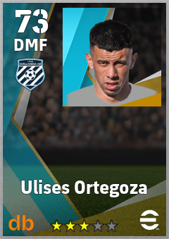Ulises Ortegoza — DMF, OVR 73, MAX 73