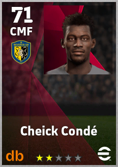 Cheick Condé — CMF, OVR 71, MAX 71