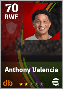 Anthony Valencia eFootball player card