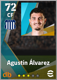 Agustín Álvarez — CF, OVR 72, MAX 72