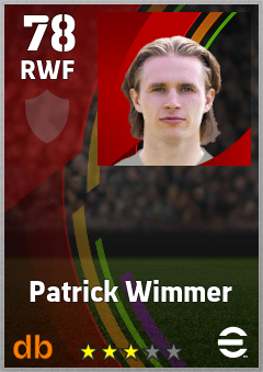 Patrick Wimmer eFootball player card