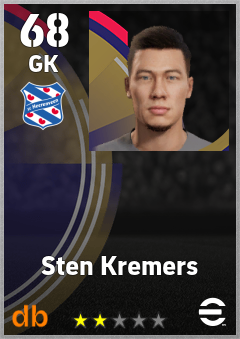 Sten Kremers — GK, OVR 68, MAX 68