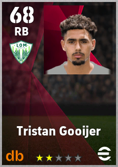 Tristan Gooijer — RB, OVR 68, MAX 68