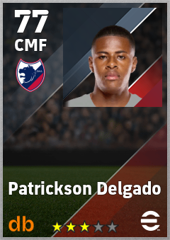 Patrickson Delgado — CMF, OVR 77, MAX 77