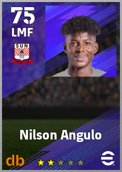 Nilson Angulo — LMF, OVR 75, MAX 75