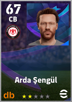 Arda Şengül — CB, OVR 67, MAX 67