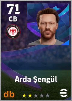 Arda Şengül — CB, OVR 71, MAX 71
