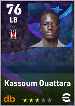 Kassoum Ouattara — LB, OVR 76, MAX 76