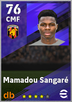 Mamadou Sangaré — CMF, OVR 76, MAX 76