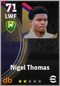 Nigel Thomas — LWF, OVR 71, MAX 71