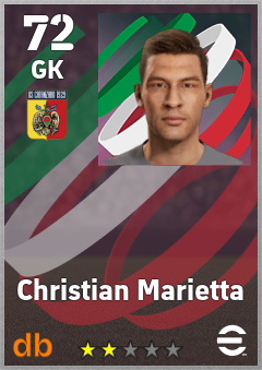 Christian Marietta — GK, OVR 72, MAX 72