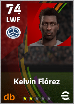 Kelvin Flórez — LWF, OVR 74, MAX 74