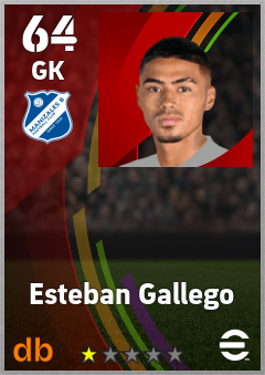 Esteban Gallego eFootball player card