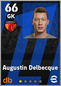 Augustin Delbecque — GK, OVR 66, MAX 66