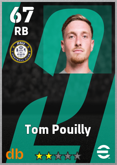 Tom Pouilly — RB, OVR 67, MAX 67