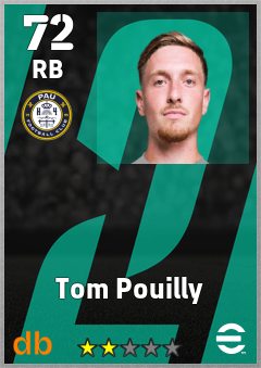 Tom Pouilly — RB, OVR 72, MAX 72