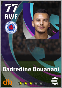 Badredine Bouanani — RWF, OVR 77, MAX 77