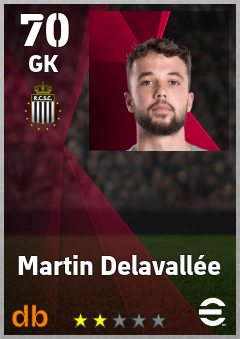 Martin Delavallée — GK, OVR 70, MAX 70