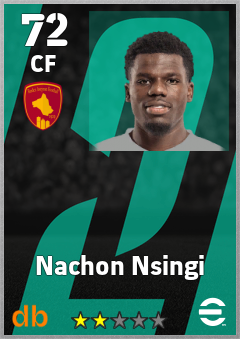 Nachon Nsingi — CF, OVR 72, MAX 72