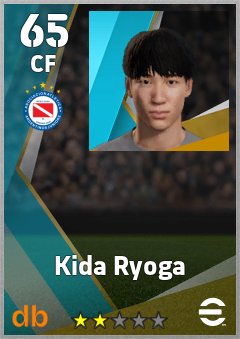 Kida Ryoga — CF, OVR 65, MAX 65