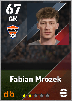 Fabian Mrozek — GK, OVR 67, MAX 67