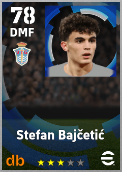 Stefan Bajčetić eFootball player card