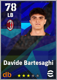 Davide Bartesaghi — LB, OVR 78, MAX 78