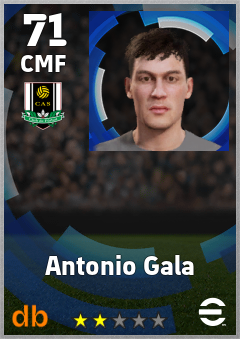 Antonio Gala — CMF, OVR 71, MAX 71