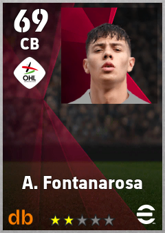 A. Fontanarosa — CB, OVR 69, MAX 69