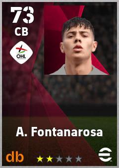 A. Fontanarosa — CB, OVR 73, MAX 73