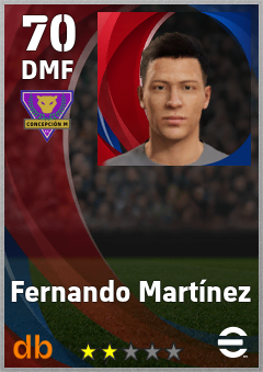 Fernando Martínez — DMF, OVR 70, MAX 70