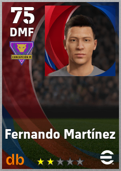 Fernando Martínez — DMF, OVR 75, MAX 75