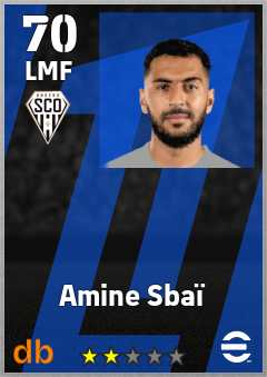 Amine Sbaï eFootball player card